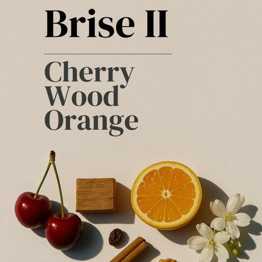 Brise II Cherry Wood Orange: frutas, madera y flores para decoración natural y aromática